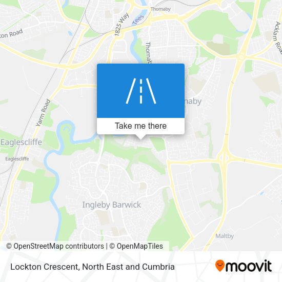 Lockton Crescent map