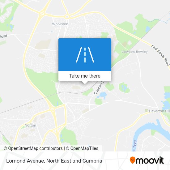 Lomond Avenue map