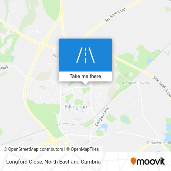 Longford Close map