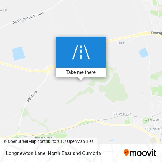 Longnewton Lane map