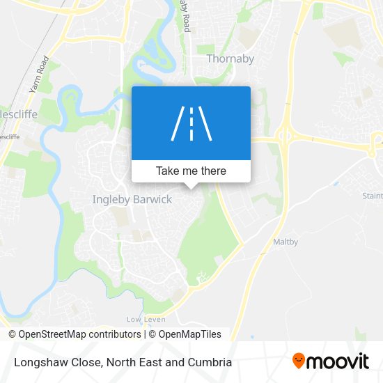Longshaw Close map