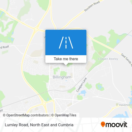 Lumley Road map