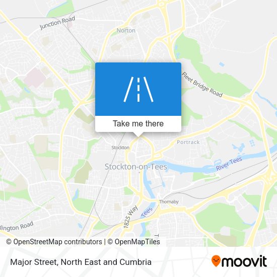 Major Street map