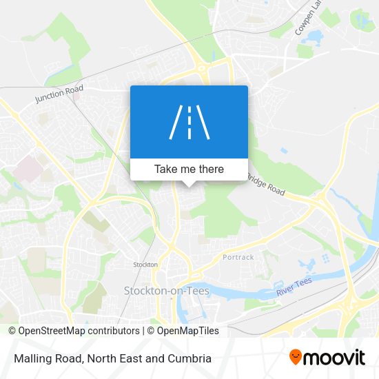 Malling Road map