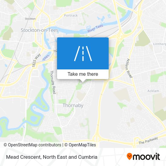 Mead Crescent map
