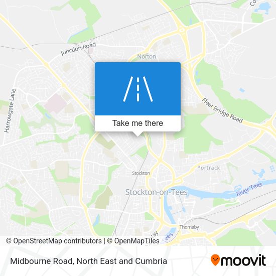 Midbourne Road map
