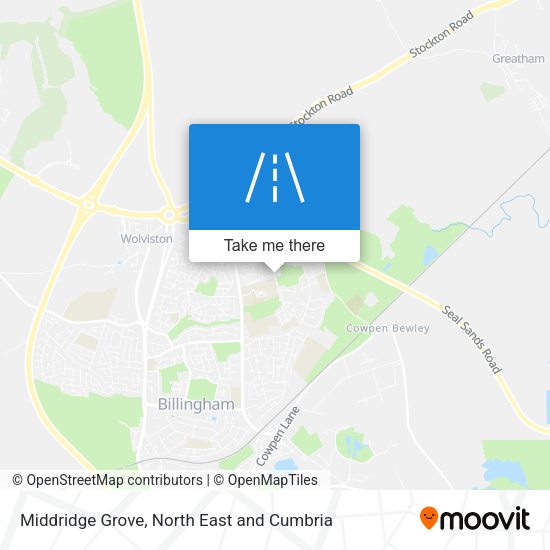 Middridge Grove map