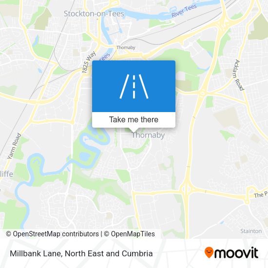 Millbank Lane map