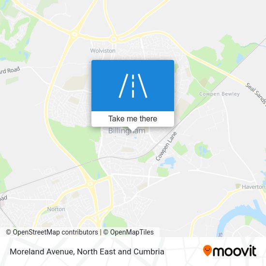 Moreland Avenue map