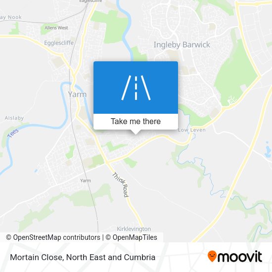 Mortain Close map