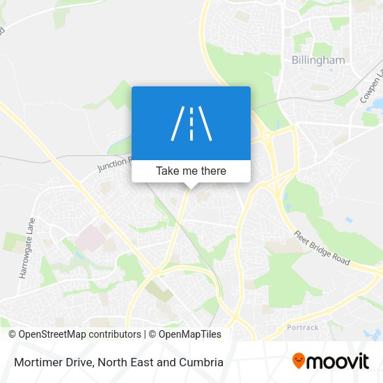 Mortimer Drive map