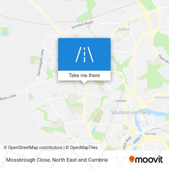 Mossbrough Close map