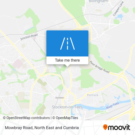 Mowbray Road map