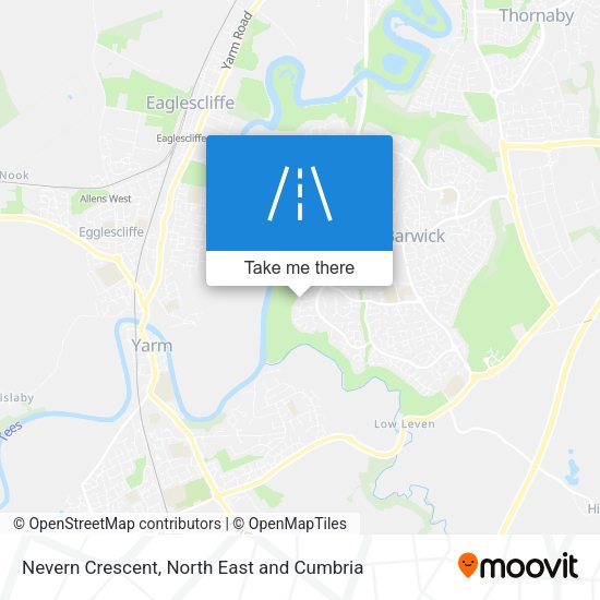 Nevern Crescent map