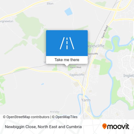 Newbiggin Close map
