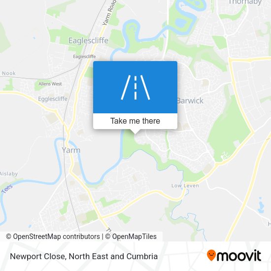 Newport Close map