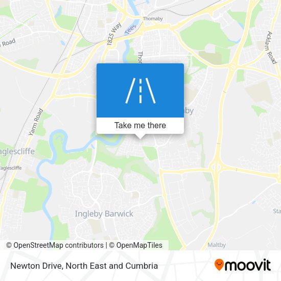 Newton Drive map