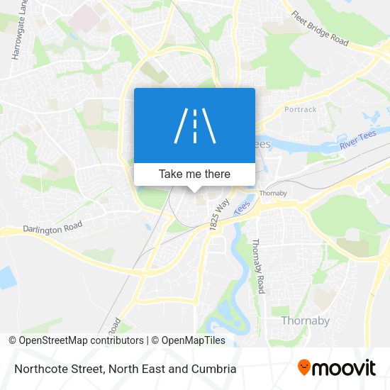 Northcote Street map