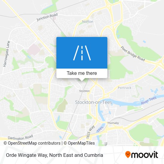Orde Wingate Way map