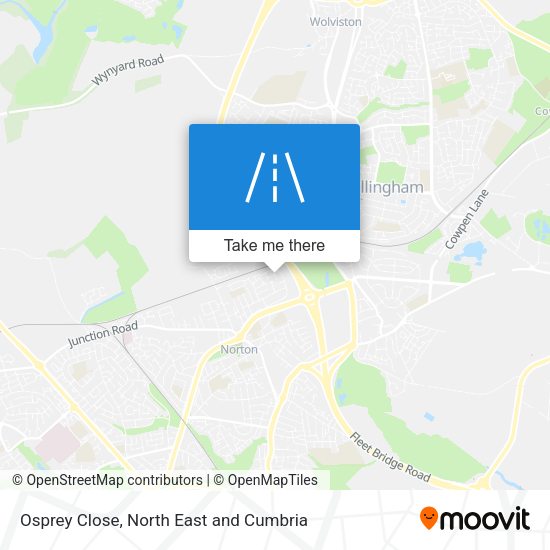 Osprey Close map