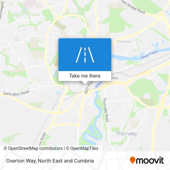 Overton Way map