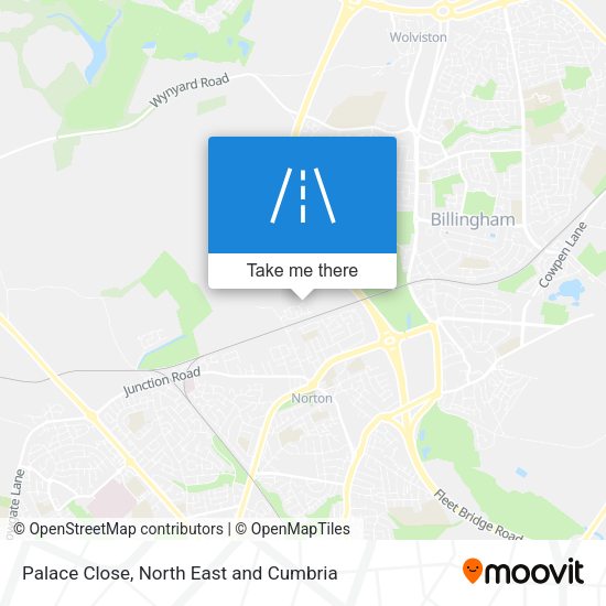 Palace Close map