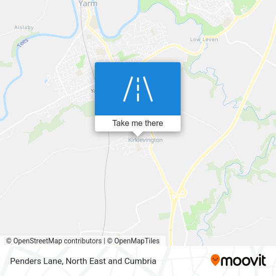 Penders Lane map