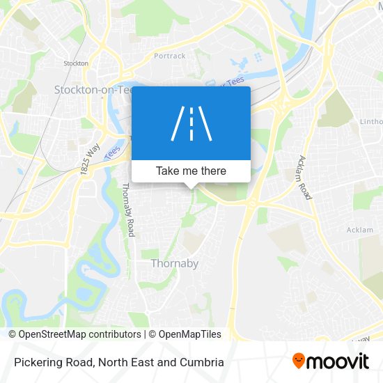 Pickering Road map