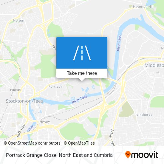 Portrack Grange Close map