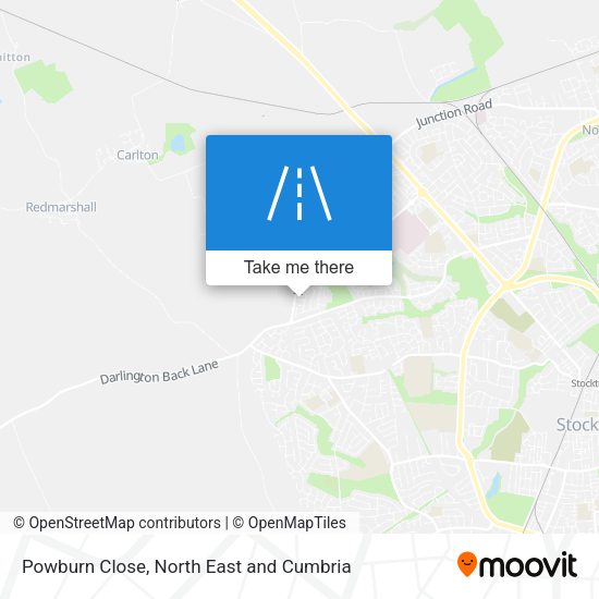 Powburn Close map