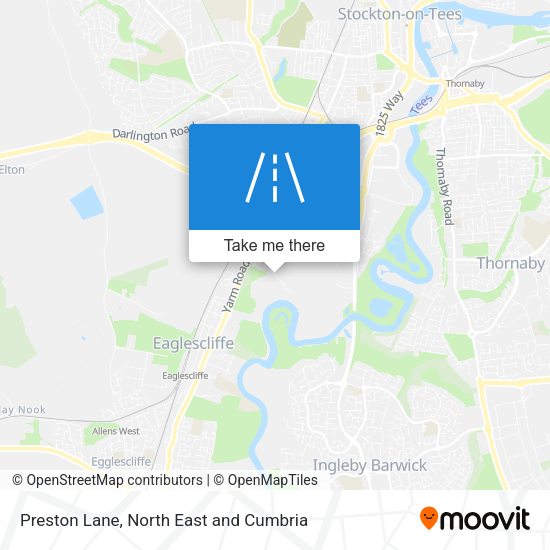 Preston Lane map