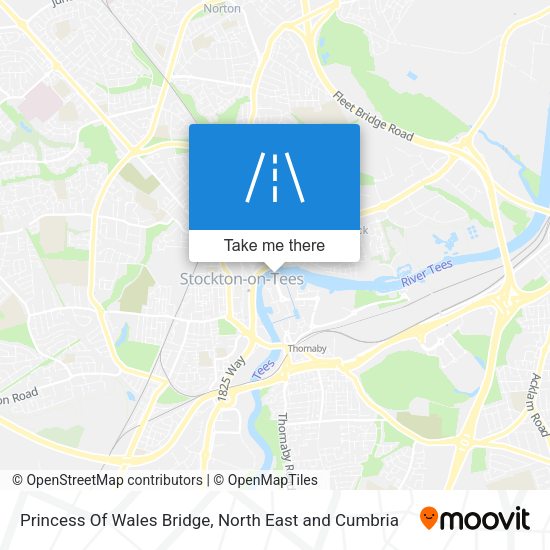 Princess Of Wales Bridge map