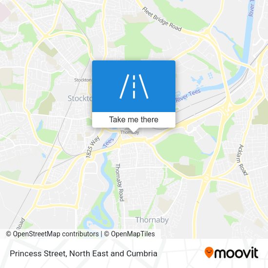 Princess Street map