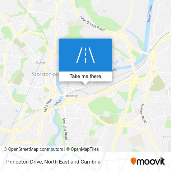 Princeton Drive map