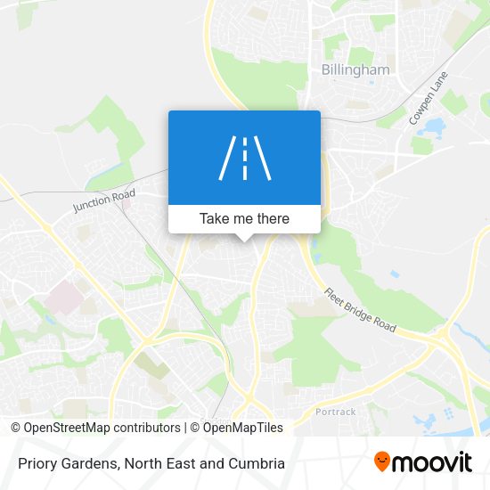 Priory Gardens map