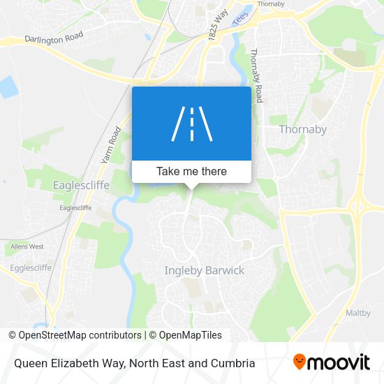 Queen Elizabeth Way map