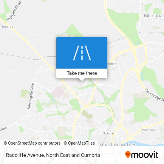 Radcliffe Avenue map