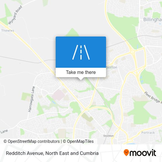 Redditch Avenue map