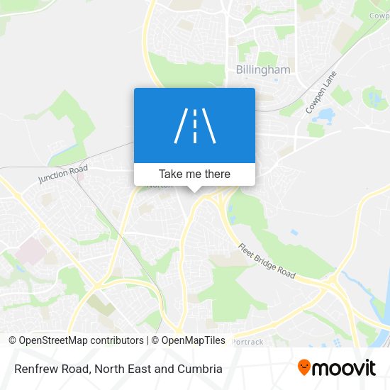 Renfrew Road map