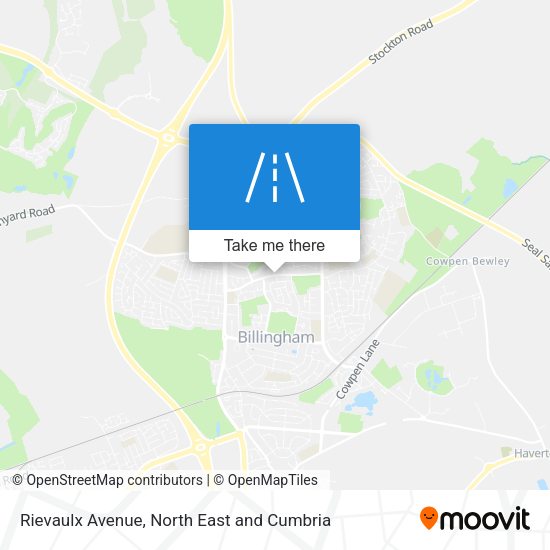 Rievaulx Avenue map