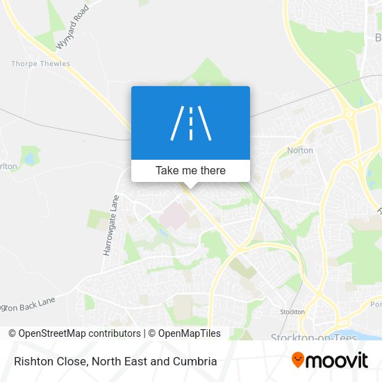 Rishton Close map