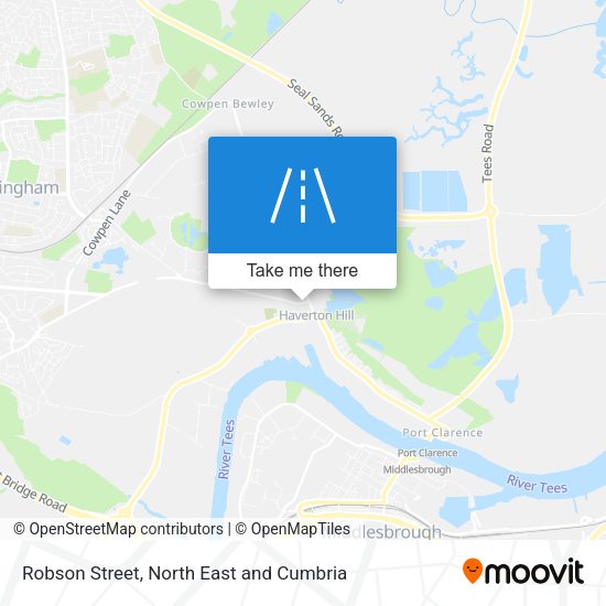 Robson Street map
