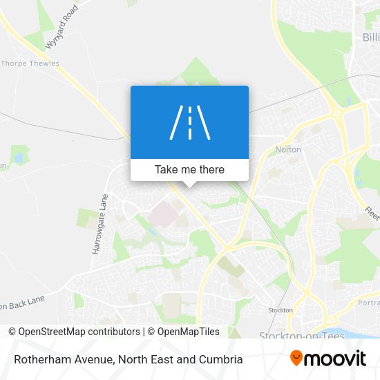 Rotherham Avenue map