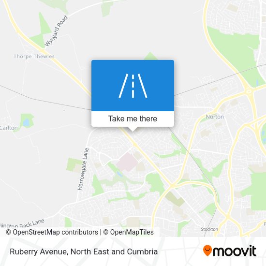 Ruberry Avenue map