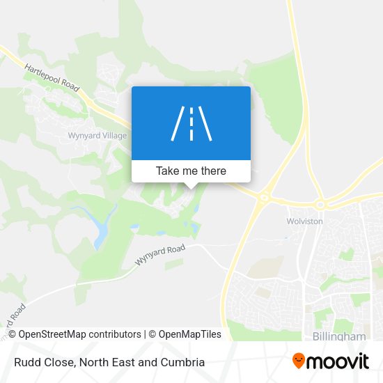 Rudd Close map