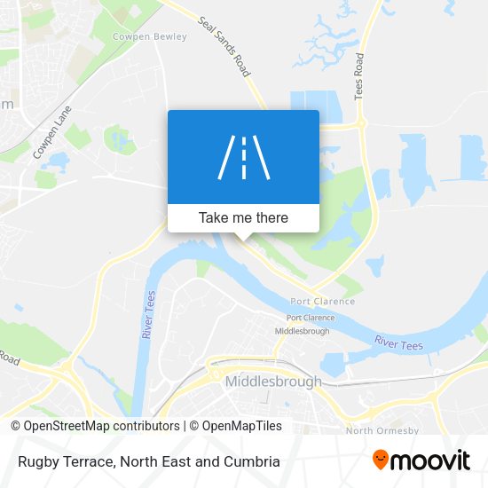 Rugby Terrace map