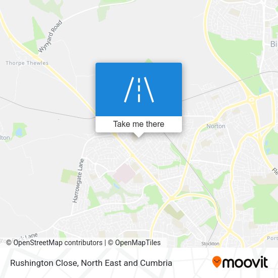Rushington Close map