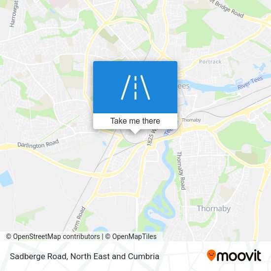 Sadberge Road map