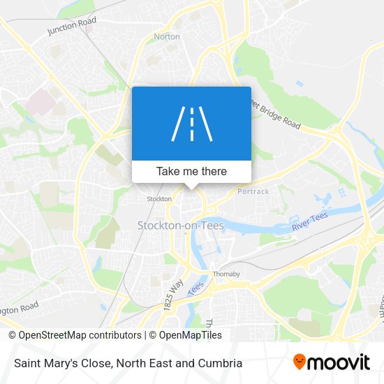 Saint Mary's Close map