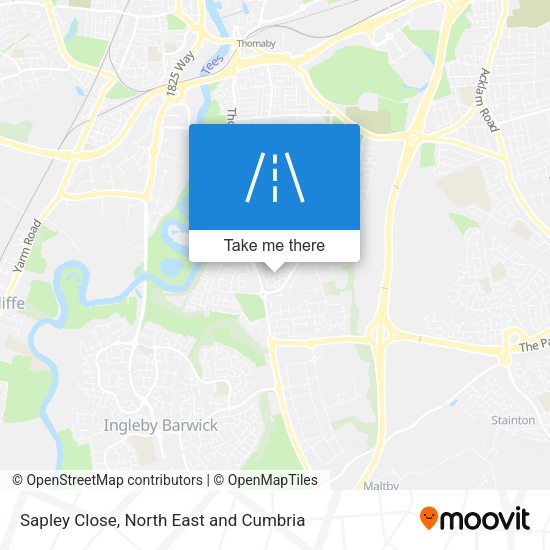 Sapley Close map